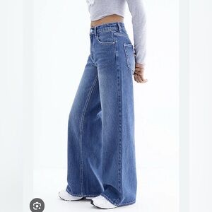 🌹PACSUN🌹Nora Dark Indigo Wide Leg Jeans